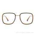 Latest Fashion Acetate Metal Material Eyeglasses Frames High Quality Eyewear